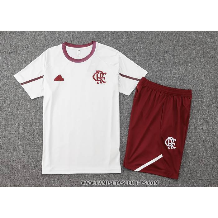Chandal del Flamengo 24-25 Manga Corta Blanco - Pantalon Corto